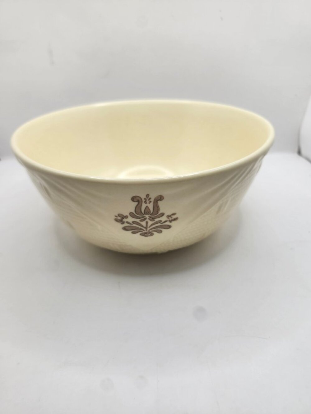 Vintage Pfaltzgraff China Basket Weave Bowl in Village Pattern